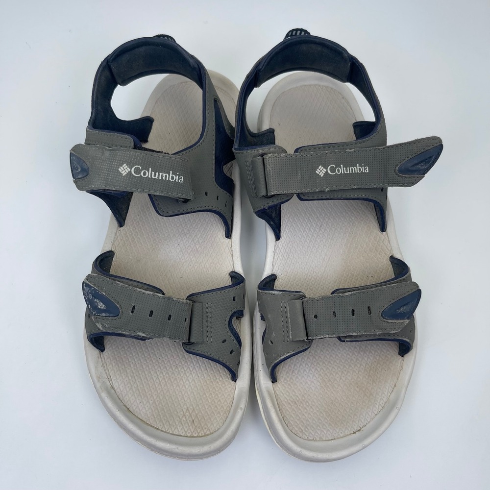 Columbia PFG Techsun III Sandal Men's Size 10 Grey/Blue Dual Strap BM4398-030